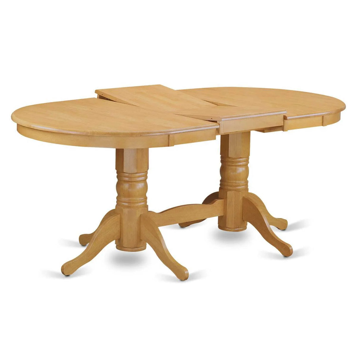 5 Piece Oval Dining Room Set with 4 Chairs Oak C326