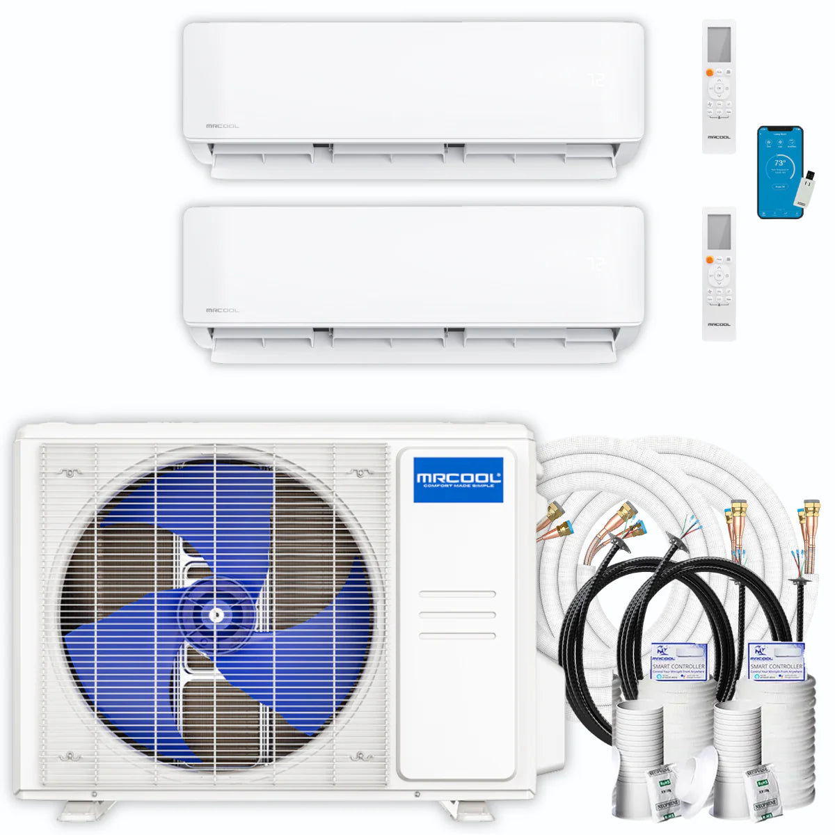 27,000 BTU 2 Zone Ductless Mini Split Air Conditioner and Heat Pump L385