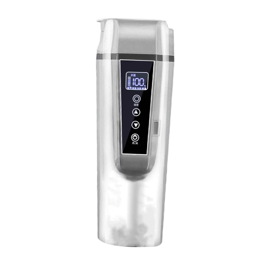 12V/24V Digital Display Heating Cup White H87407