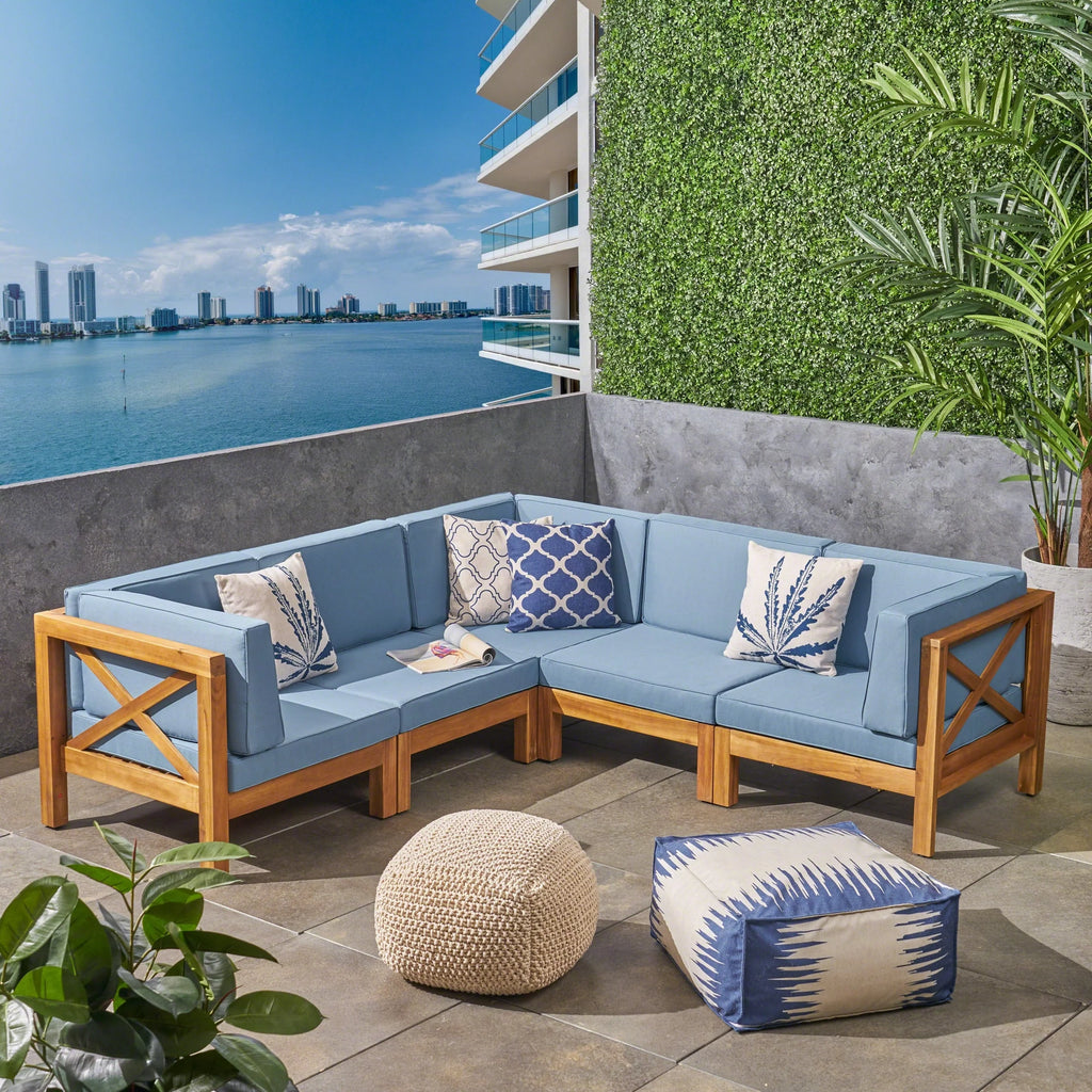 5-Seat Acacia Wood Sofa Set N790680