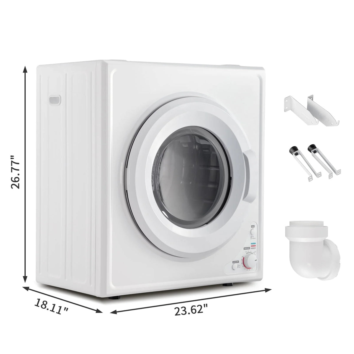 White 2.6 cu ft Portable Laundry Dryer C522