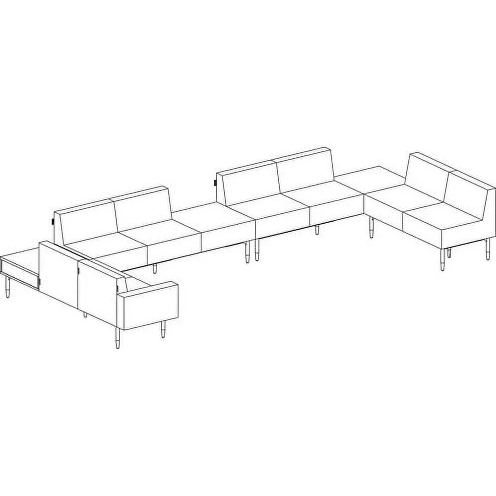 Single Seat Sofa Polyurethane Black B472