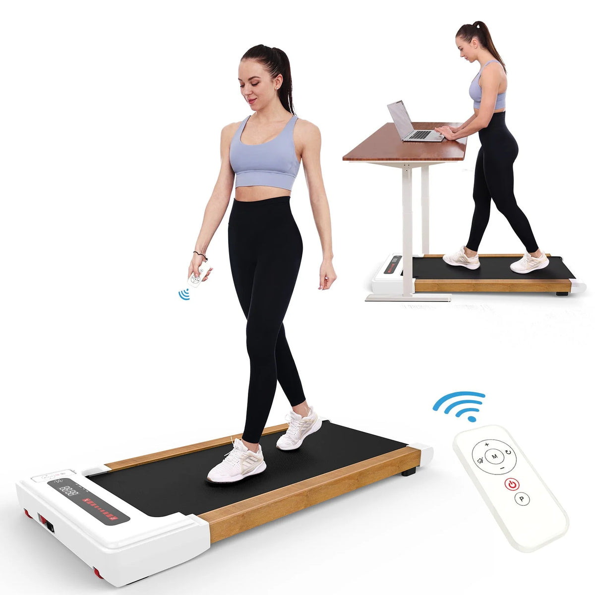 Portable Mini Treadmill 265 lbs Capacity with Remote Control U9575