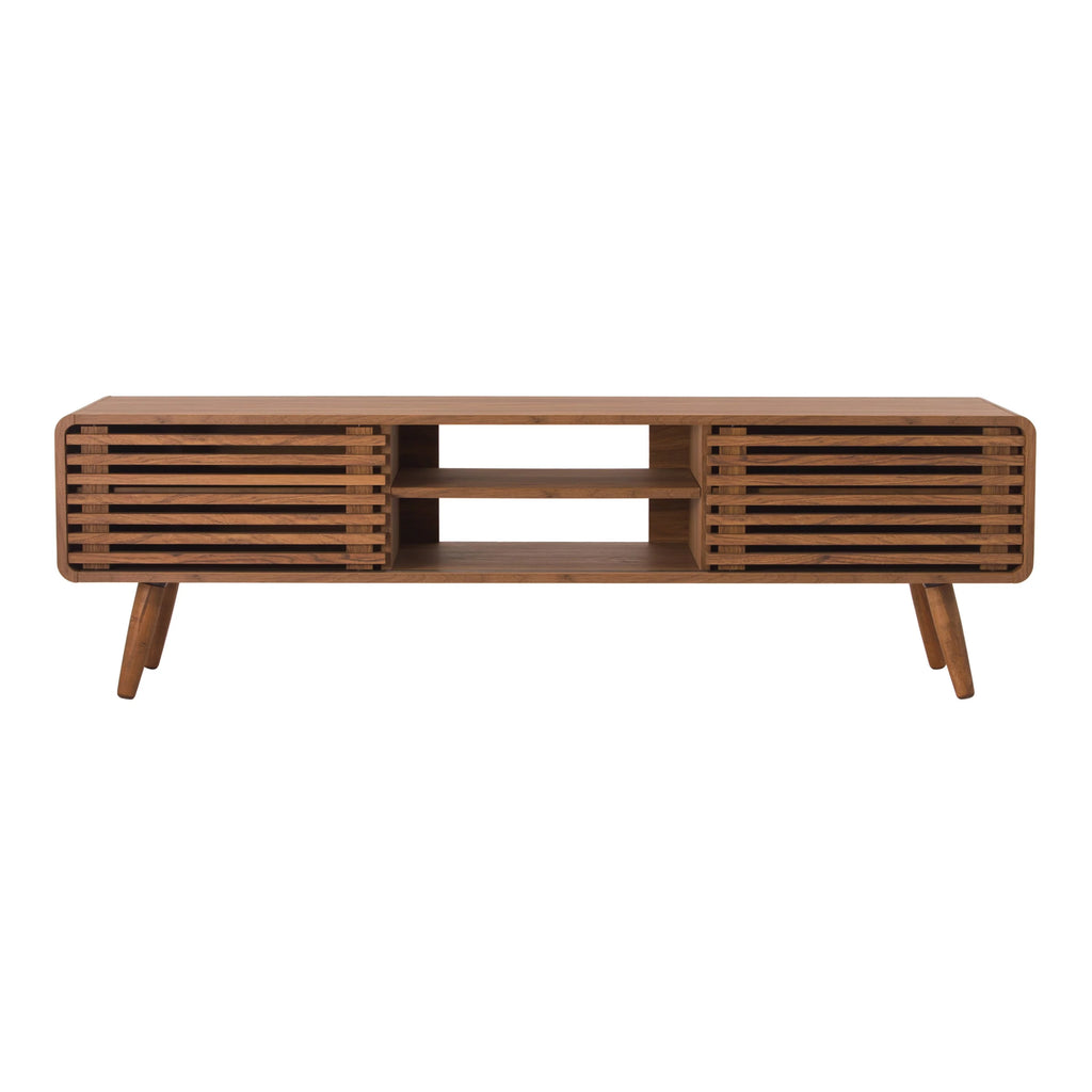 58" Slat Low TV Stand A610749