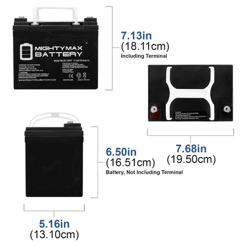 12V 35AH SLA Battery 2 Pack M447779