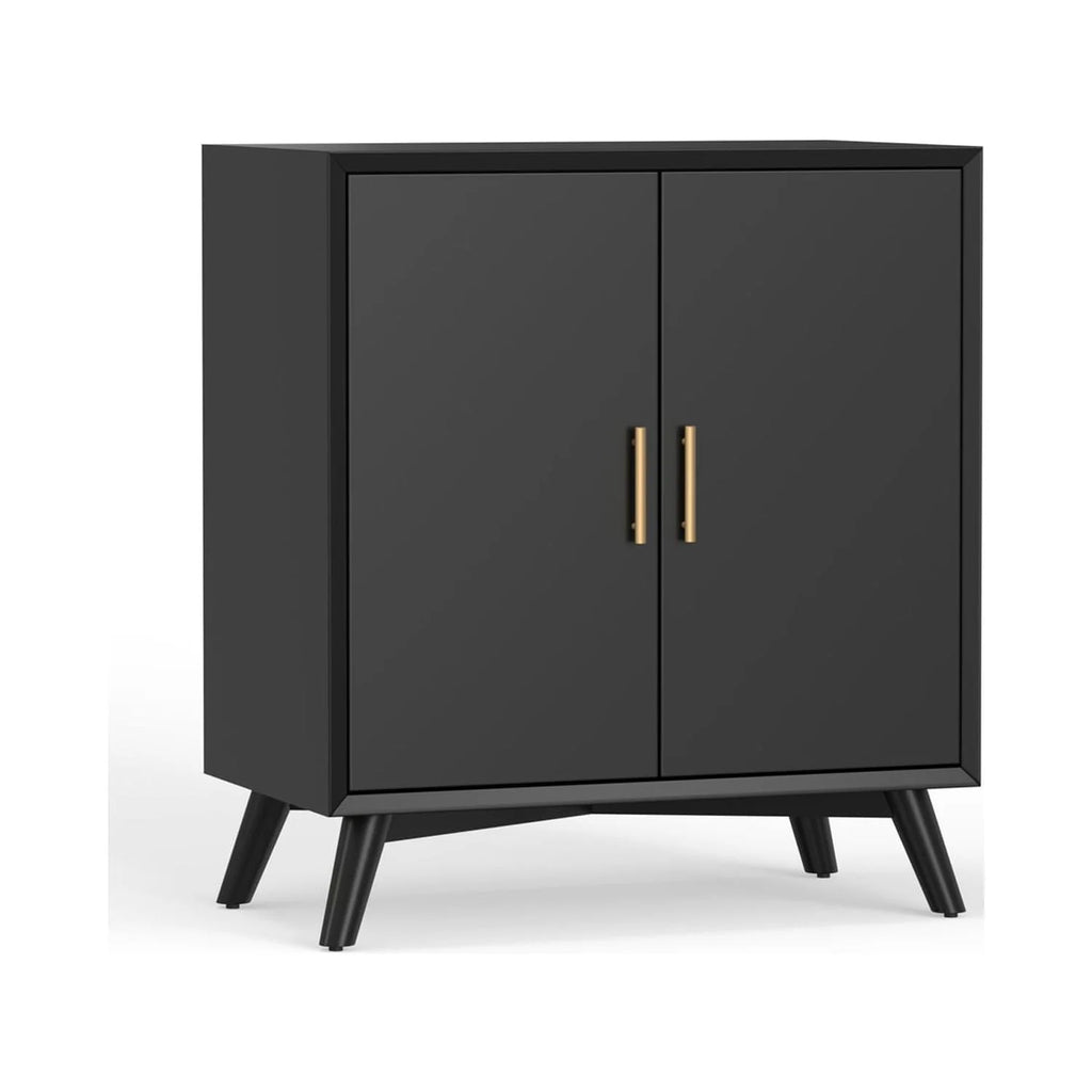 Black Wood Bar Cabinet R9153
