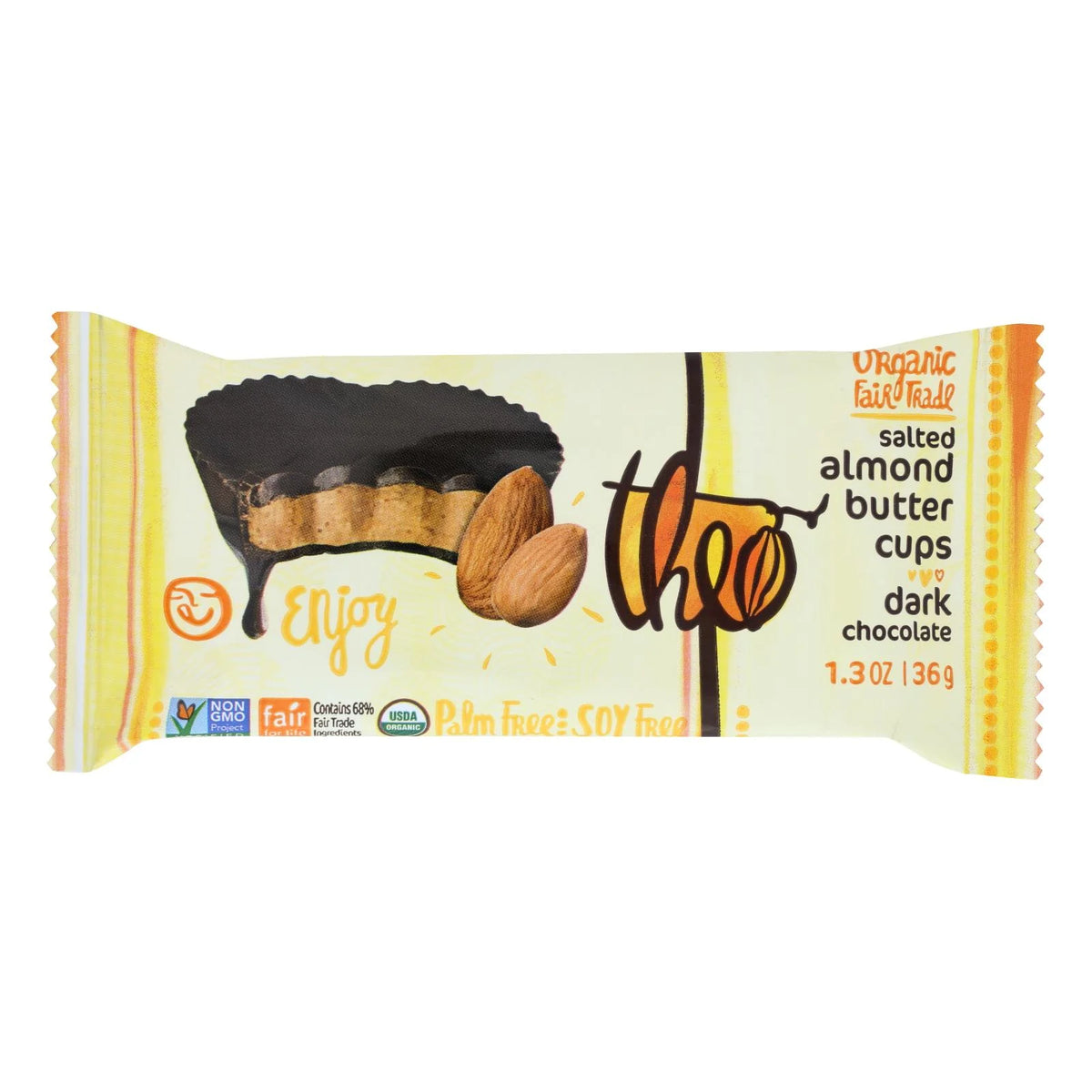 Dark Chocolate Salted Almond Butter Cups 1.3 oz I109420