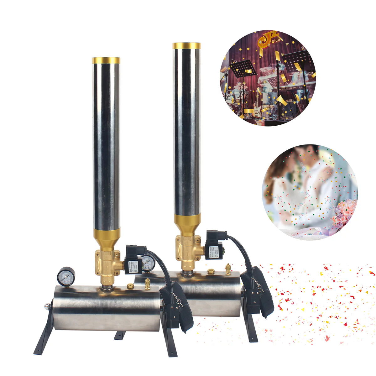Remote Control Confetti Cannon Machine 2Pcs H562178
