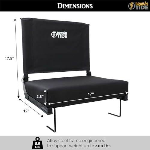 Wide Stadium Seat with Storage Pockets C762976