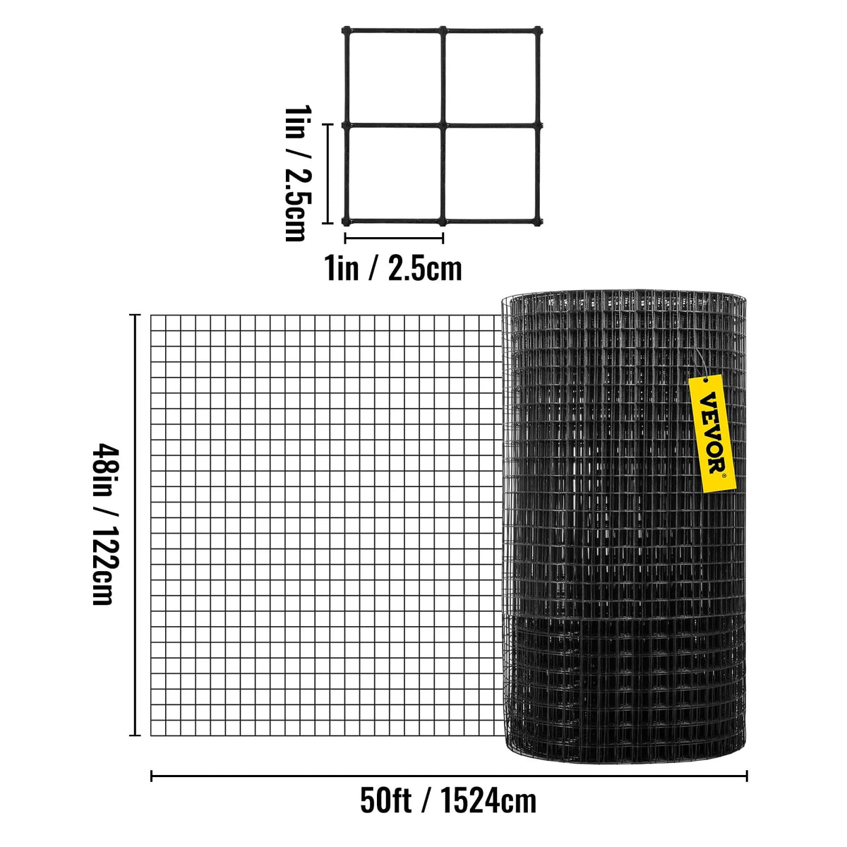 36x50' Vinyl Coated Welded Wire Fence 16 Gauge E6628