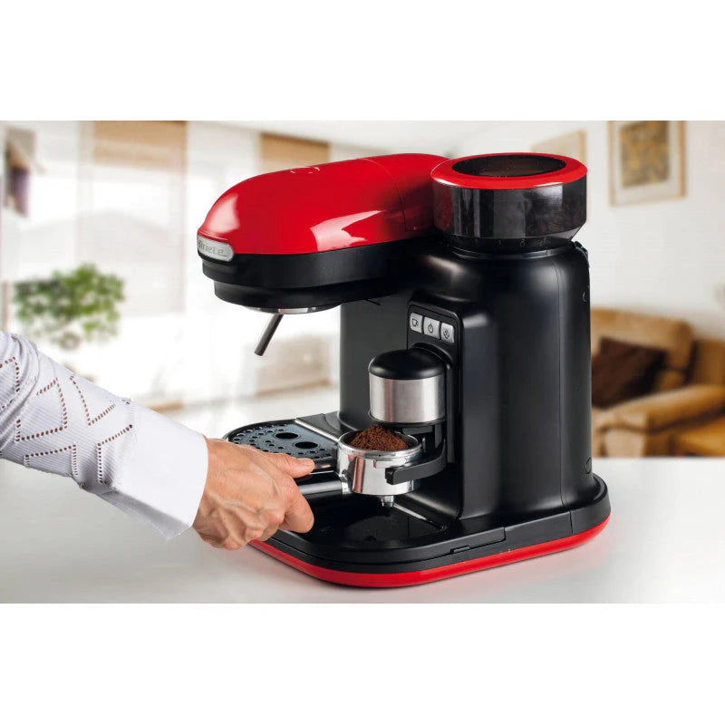 Espresso Machine with Grinder Red I702935