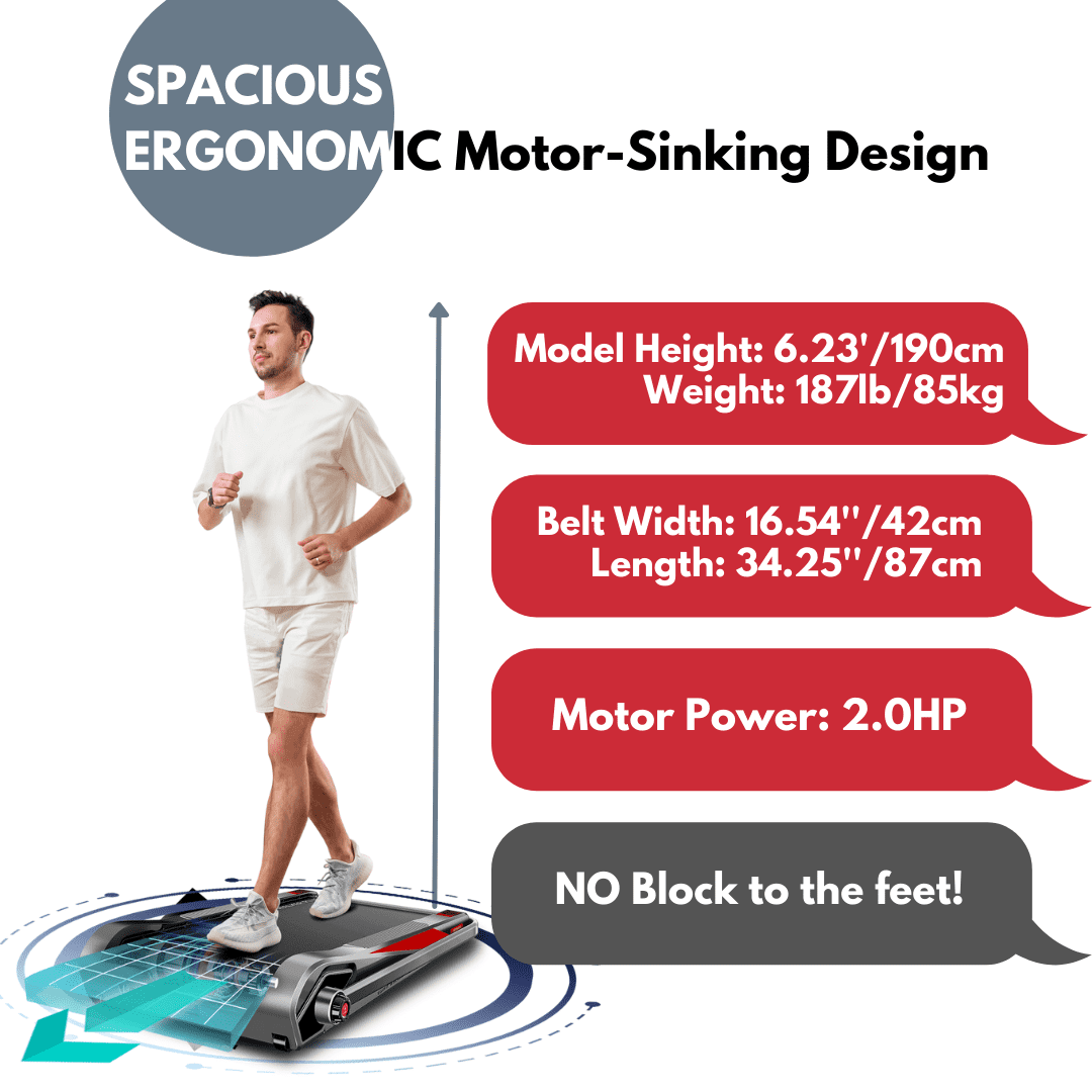 Motorized Folding Walking Treadmill with Handrails X122