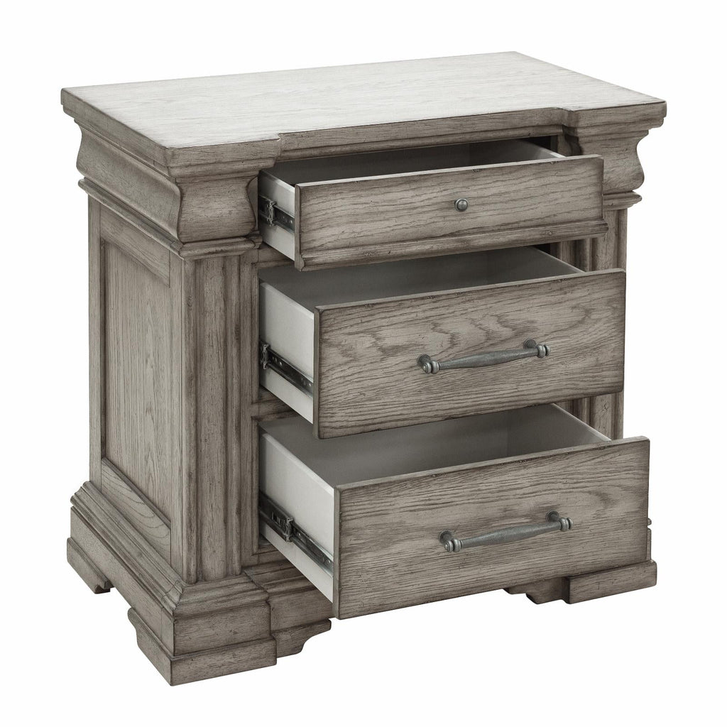 3 Drawer Wood Nightstand X91000