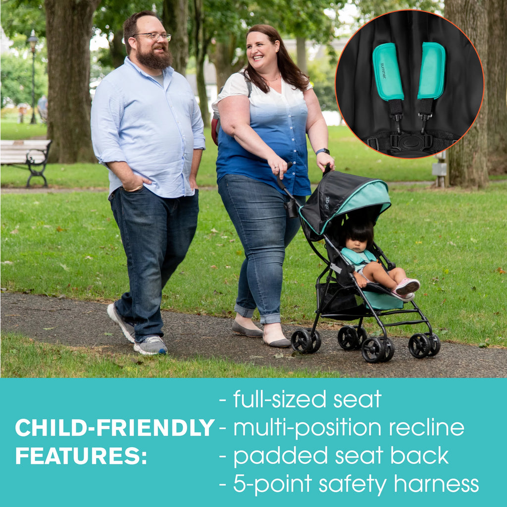 Lightweight Stroller, Black, 11lbs M39618