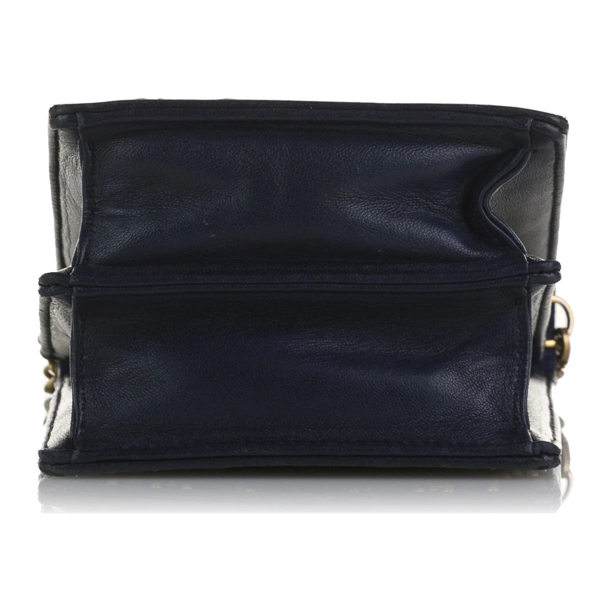Blue Calf Leather Crossbody Bag Q173