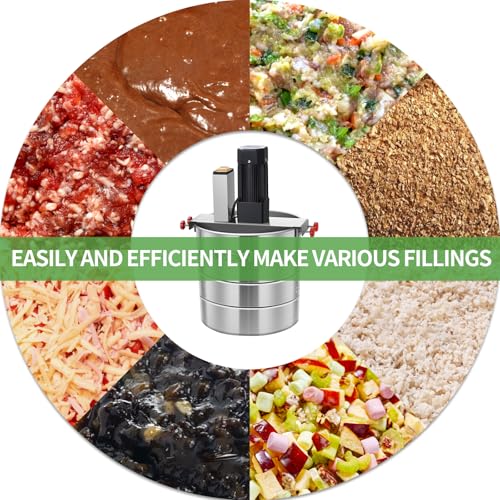 33Lbs Automatic Dry and Wet Stainless Steel Food Mixer R68770