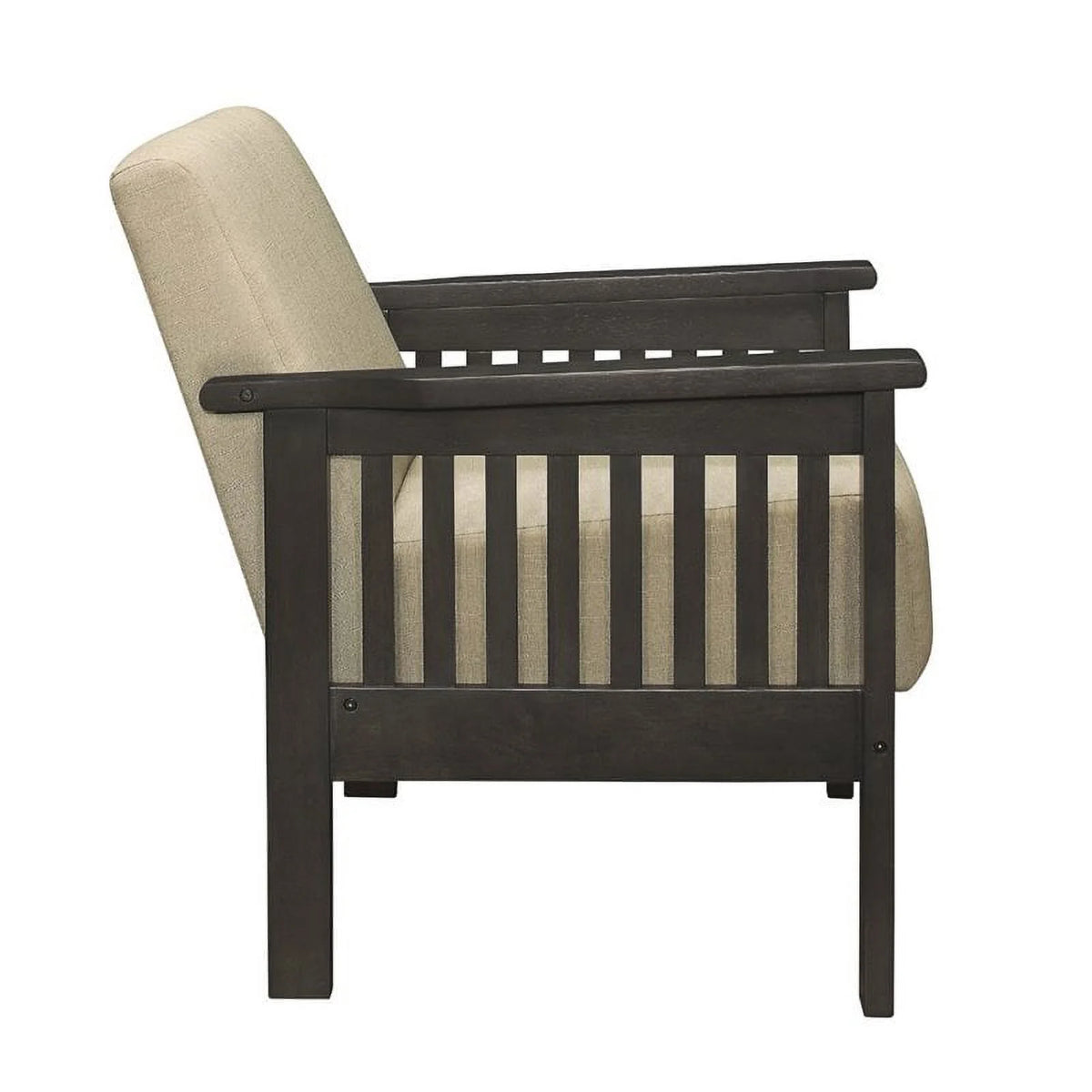 Light Brown Upholstered Accent Chair S2396
