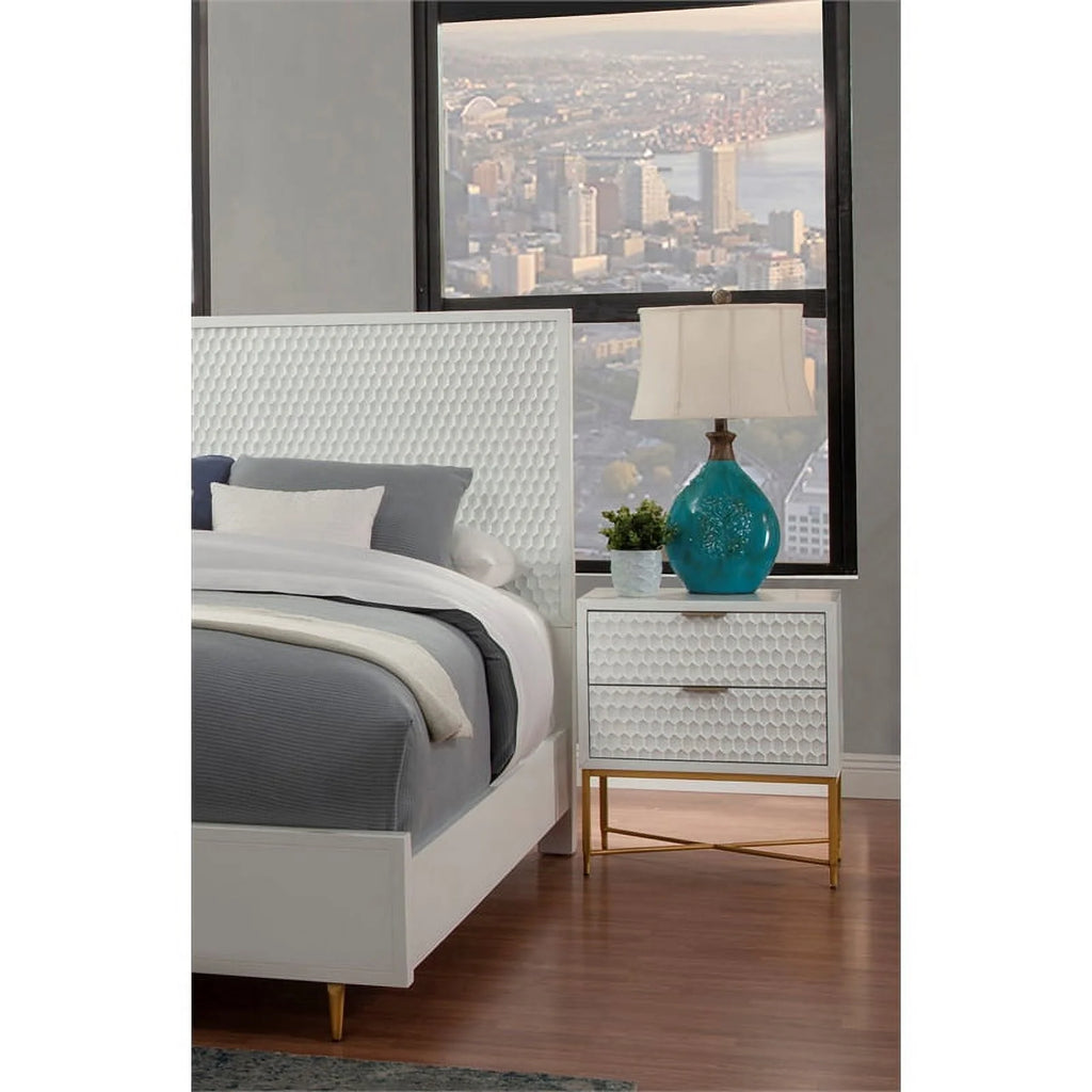 Queen Headboard & 2 Drawer Nightstand Set E7073