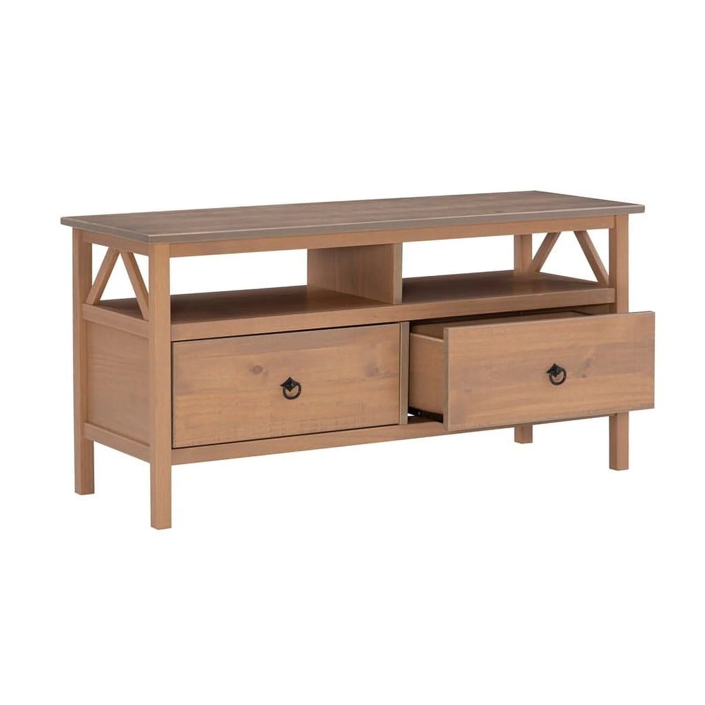 Rustic Gray Wood TV Stand P548