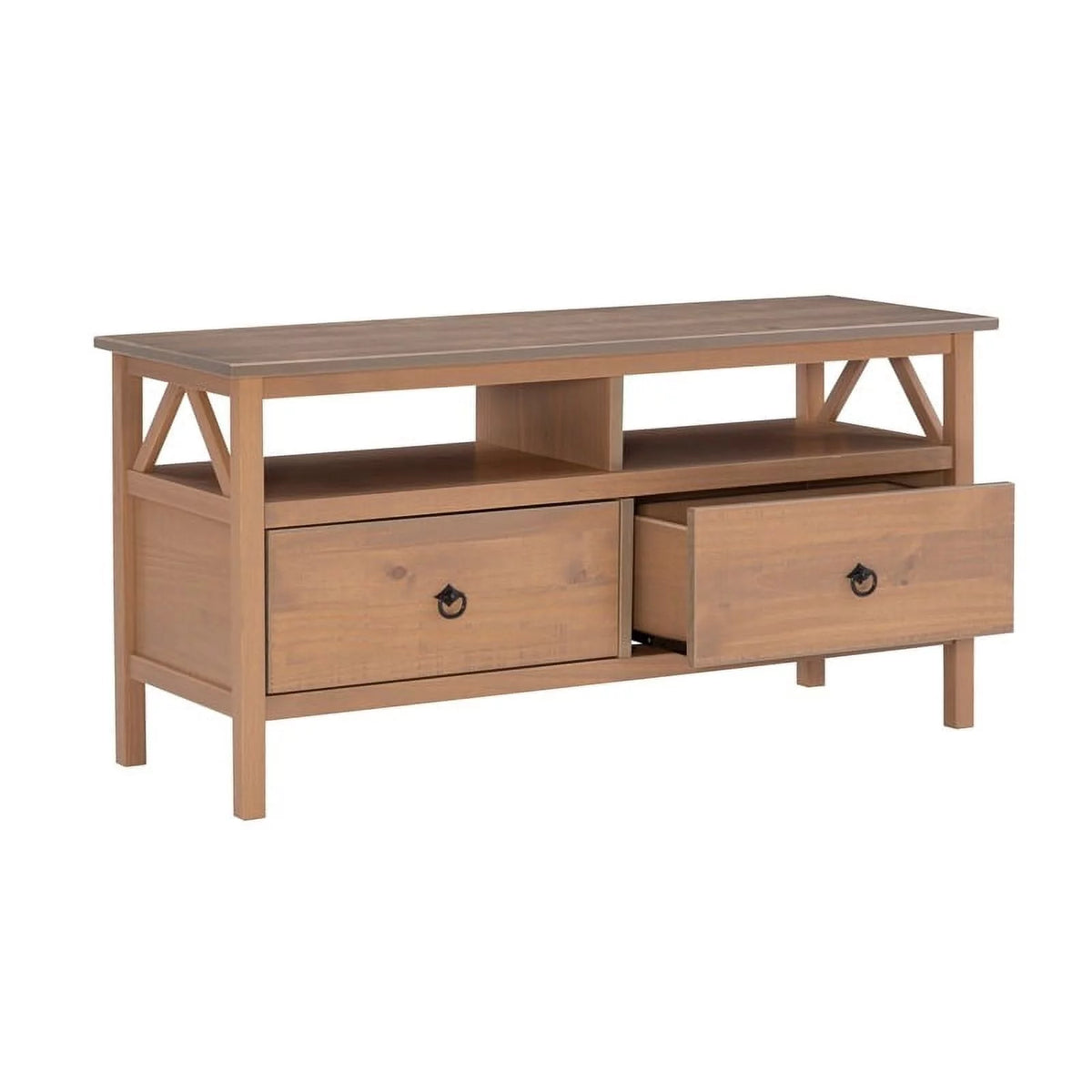 Rustic Gray Wood TV Stand P548