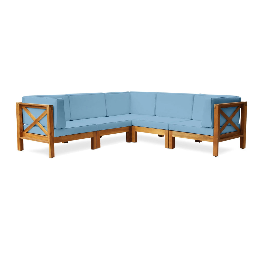 5-Seat Acacia Wood Sofa Set N790680