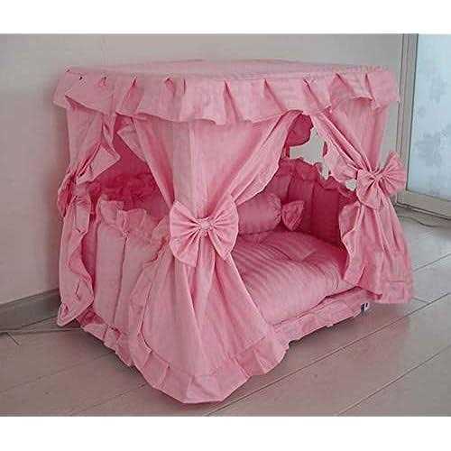 Pink Pet Dog Bed with Pillow T31550