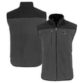 Men's Gray Fleece Full-Zip Vest V5065