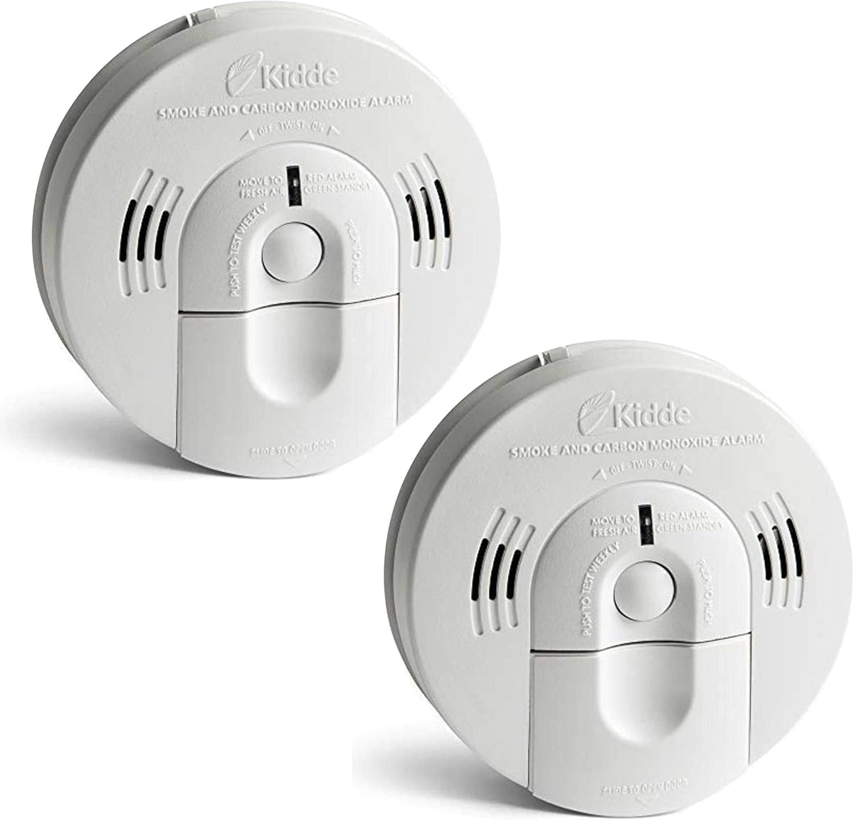 Hardwired Interconnect Smoke & Carbon Monoxide Detector with Battery Backup, Pack of 2 F7961