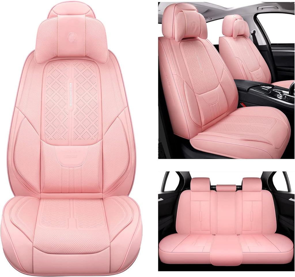 Leather Car Seat Covers Universal Fit Set J410547