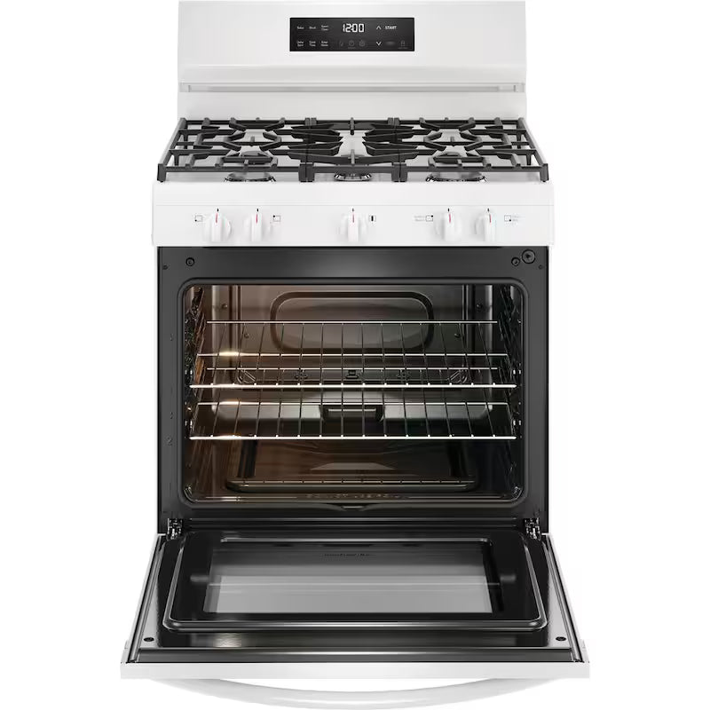 5 Burner Freestanding Gas Range in White M964