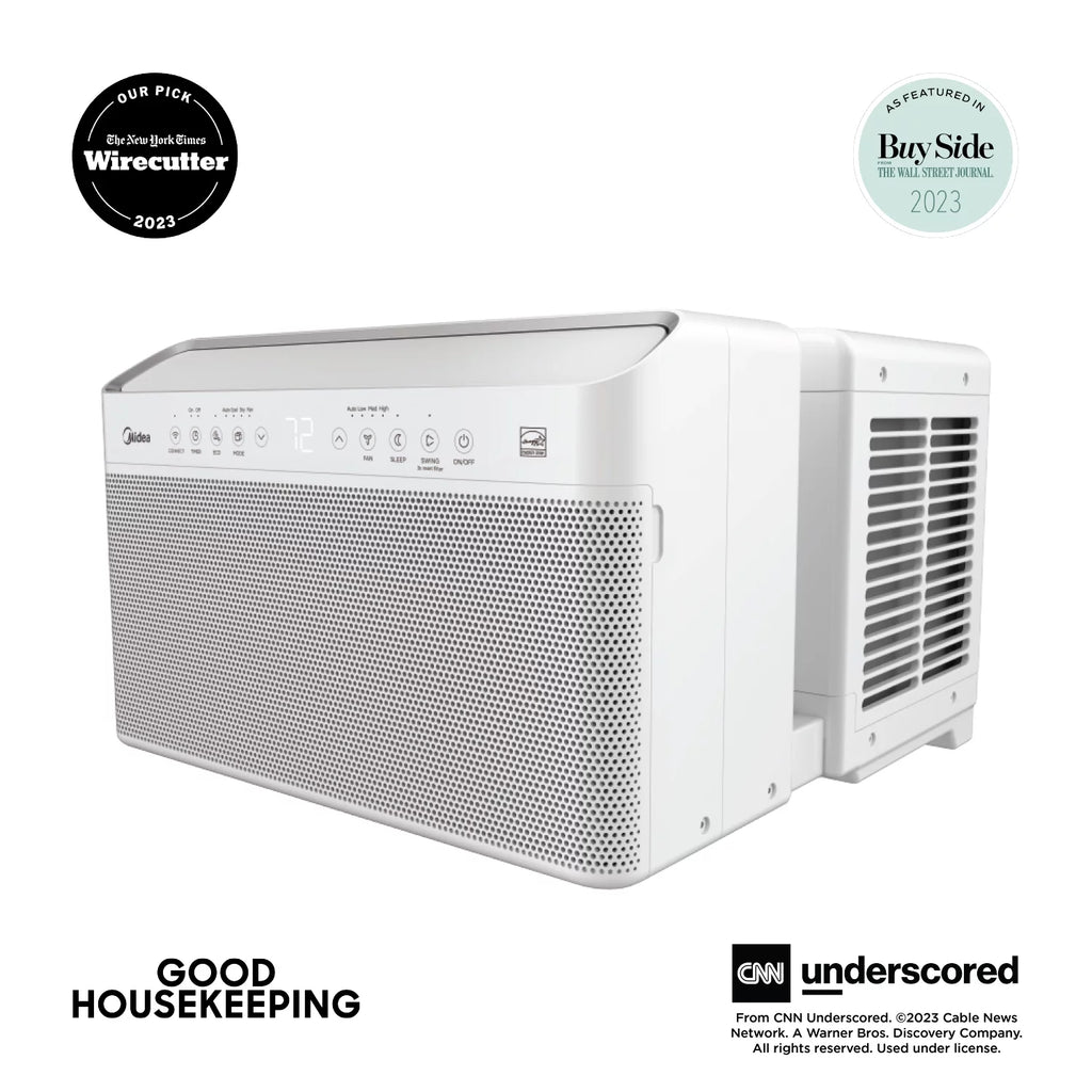 8,000 BTU Smart Inverter U-Shaped Window Air Conditioner E4279