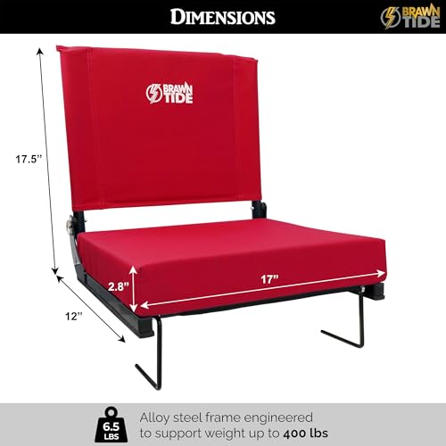 Wide Stadium Seat with Storage Pockets C762976
