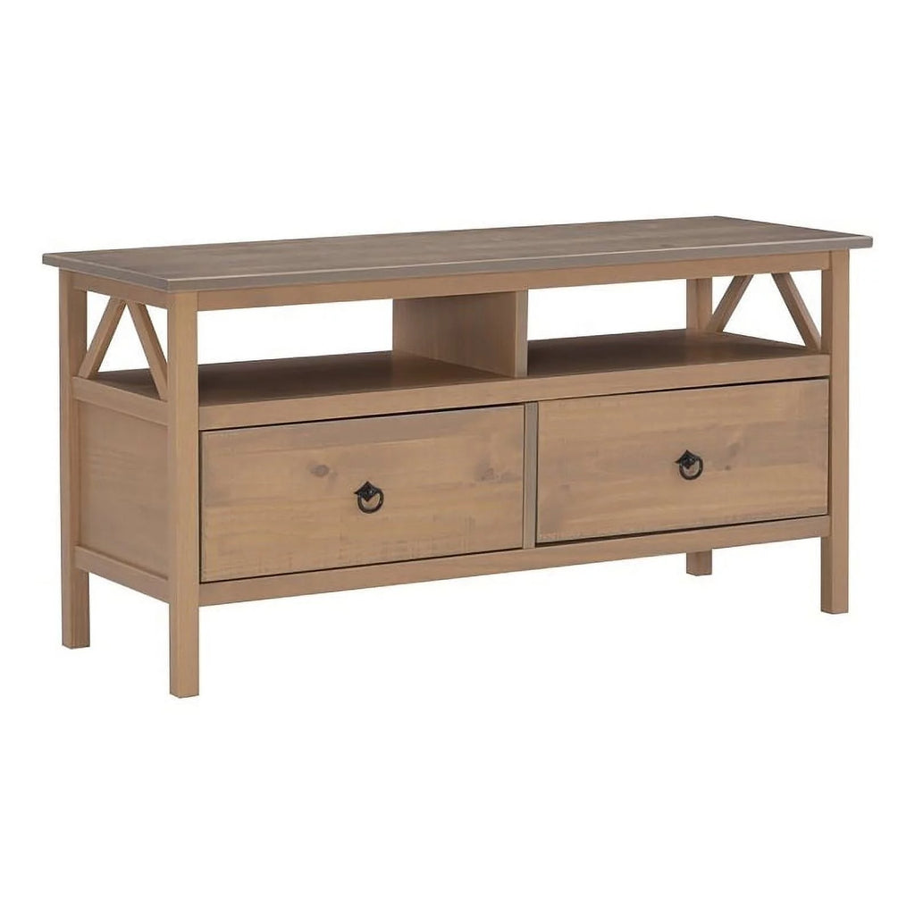Rustic Gray Wood TV Stand P548
