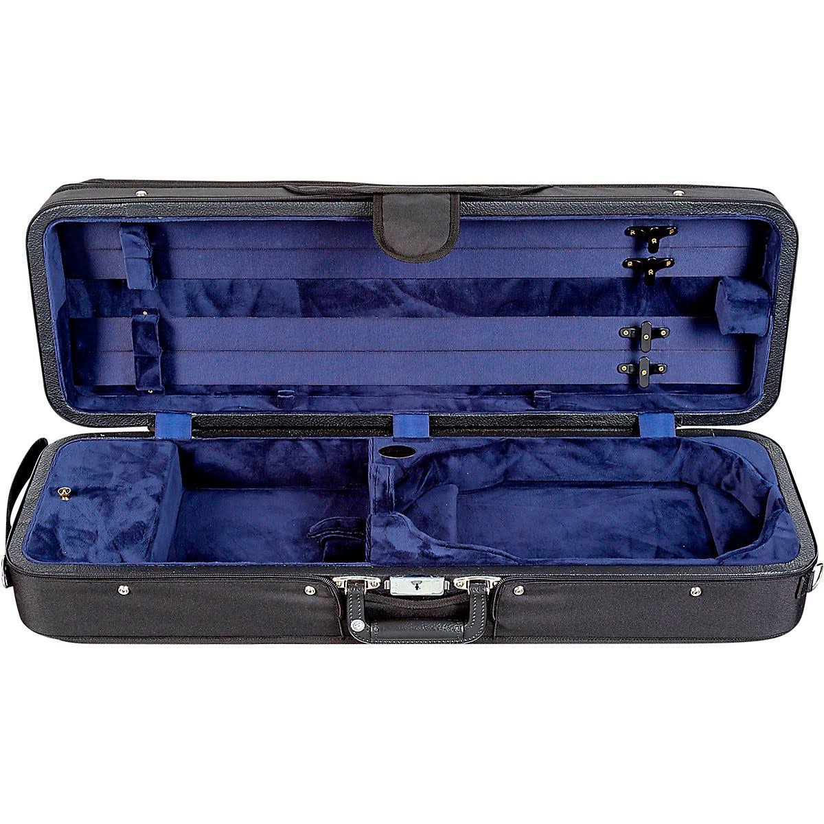 Blue Velour Oblong Suspension Violin Case U672