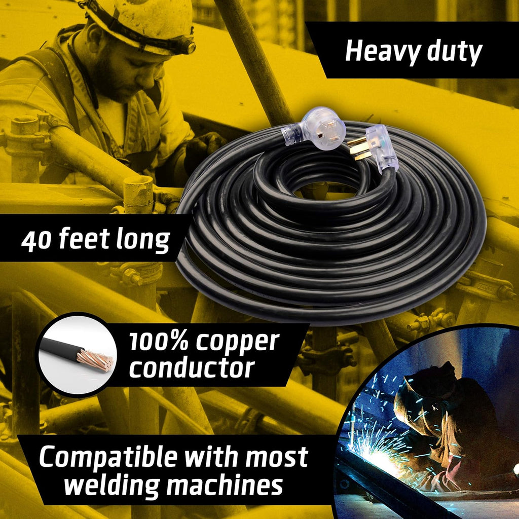 40 ft 8 AWG Welding Extension Cord C878