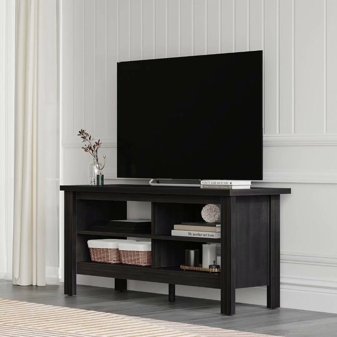 Black Farmhouse TV Stand Console Cabinet 43 inch V82099