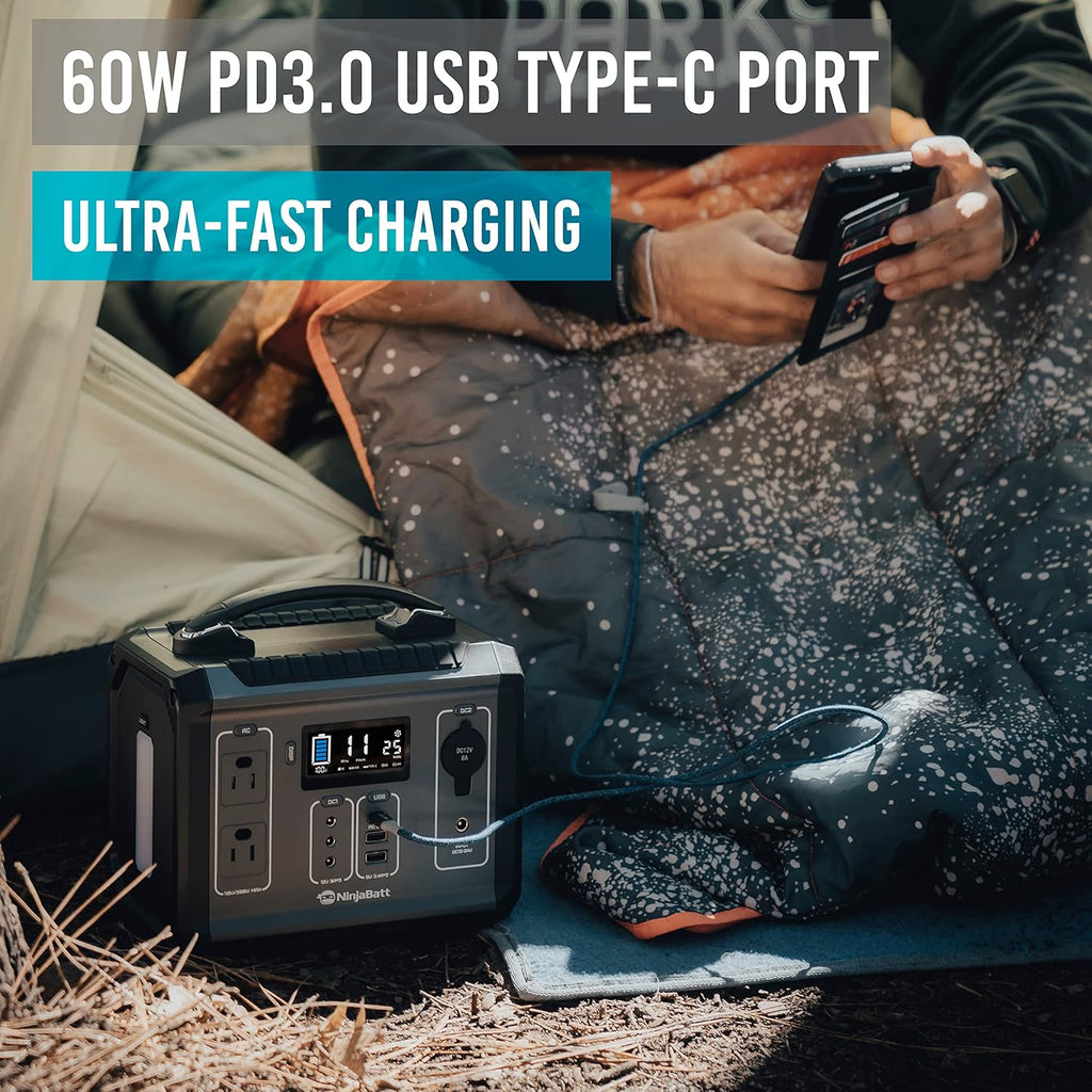 280Wh Portable Power Station with 110V/300W AC Outlets G35970