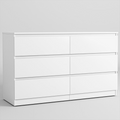 White 6 Drawer Dresser H905353