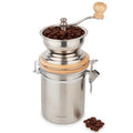 Manual Coffee Grinder with Airtight Canister, Adjustable Stainless Steel Burr S539