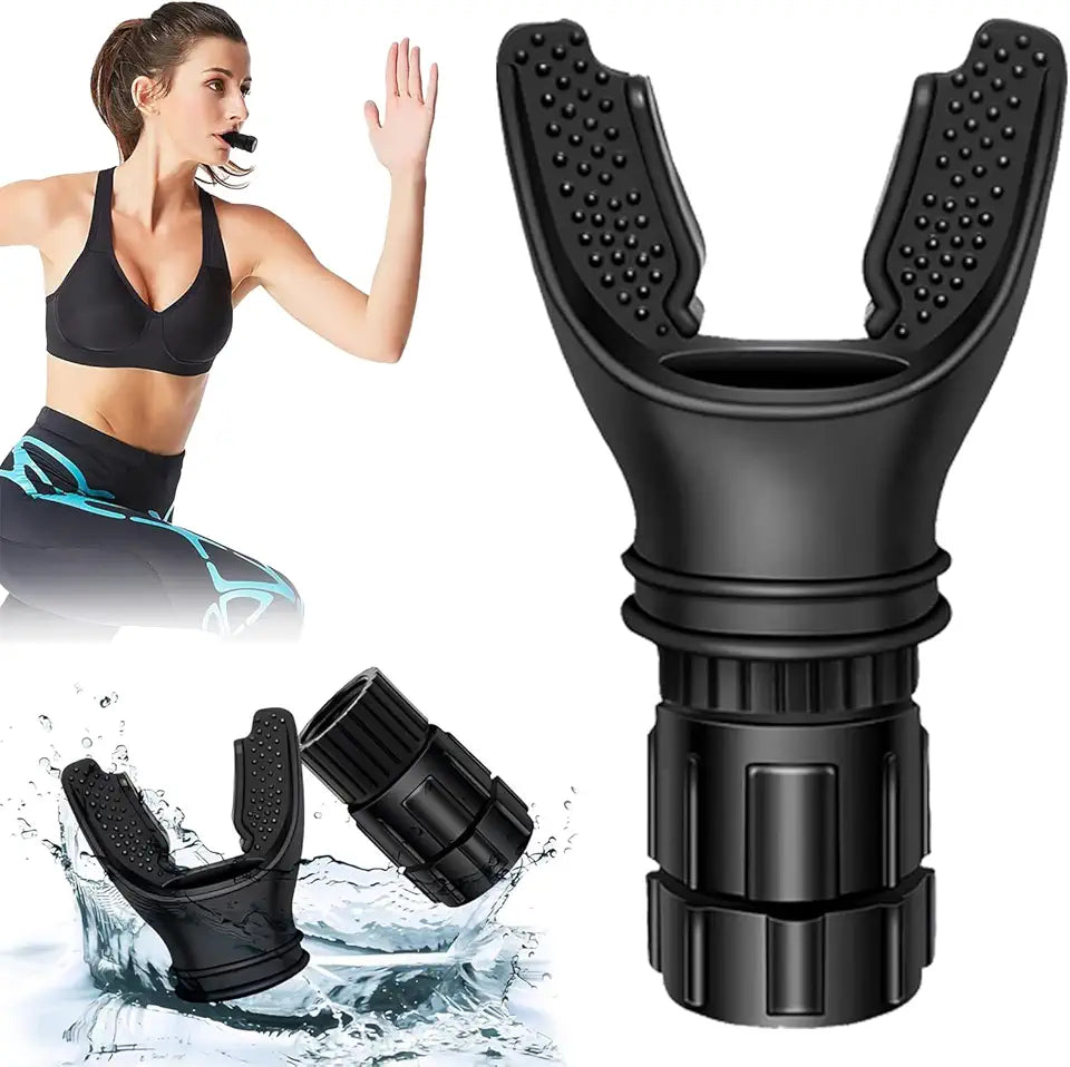 Portable Breathing Trainer with Adjustable Resistance Y69944