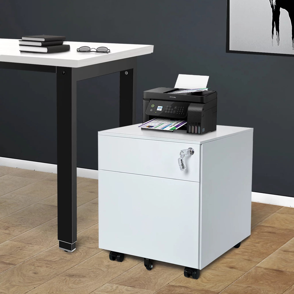 2-Drawer Mobile File Cabinet D371