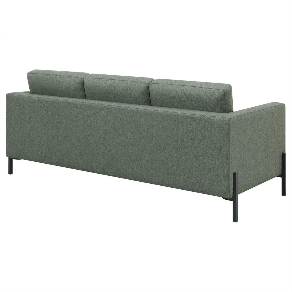 Sage Upholstered Fabric Sofa with Track Arms J3294