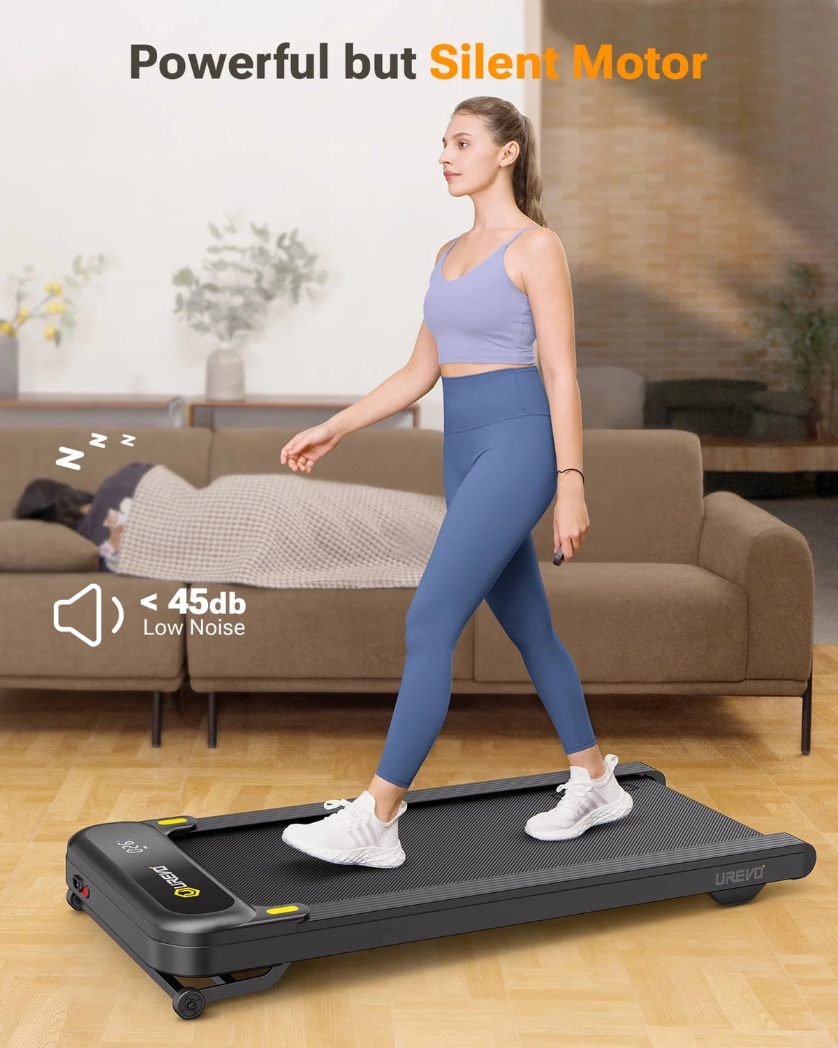 2 in 1 Under Desk Treadmill with Remote Control S151