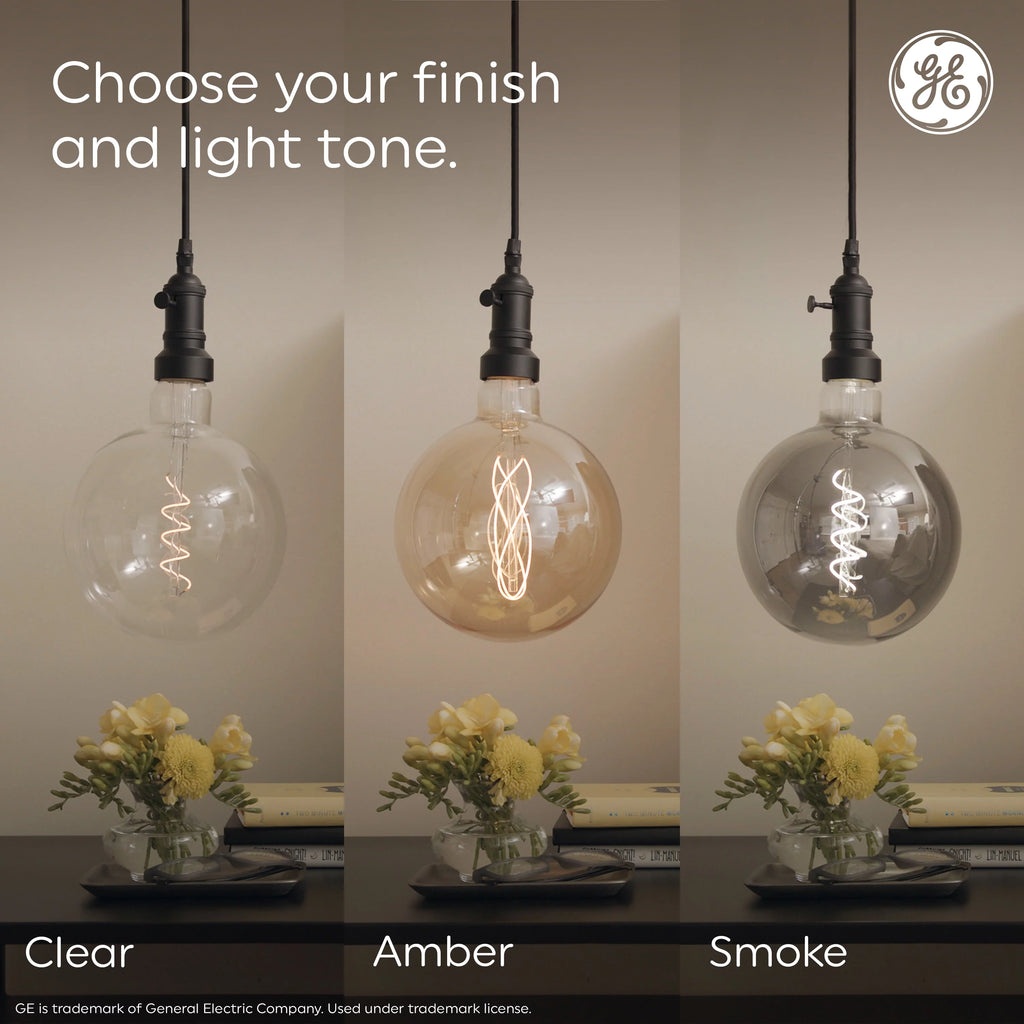 Vintage Style LED Edison Light Bulbs, Clear Glass, 2pk B9285