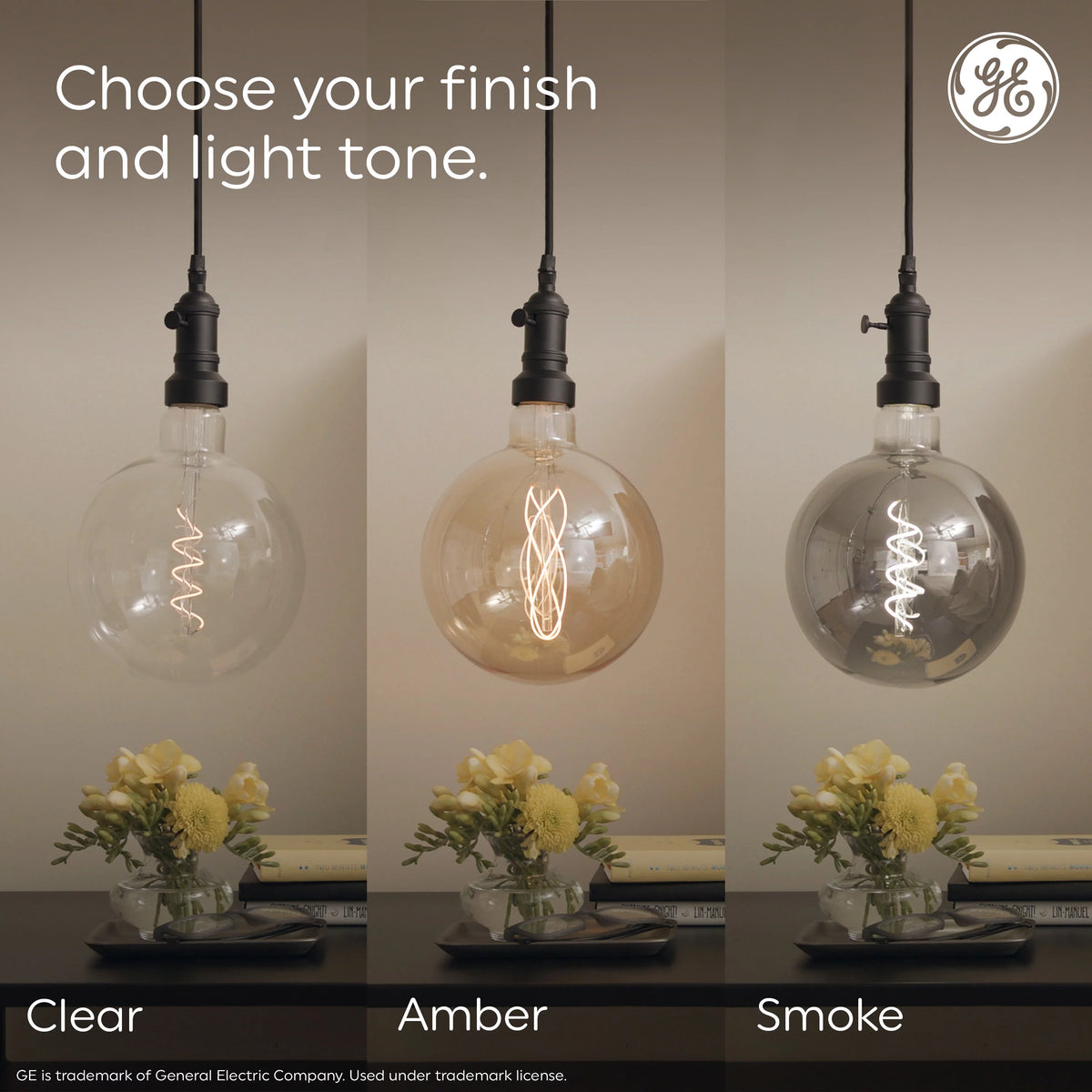 Vintage Style LED Edison Light Bulbs, Clear Glass, 2pk B9285