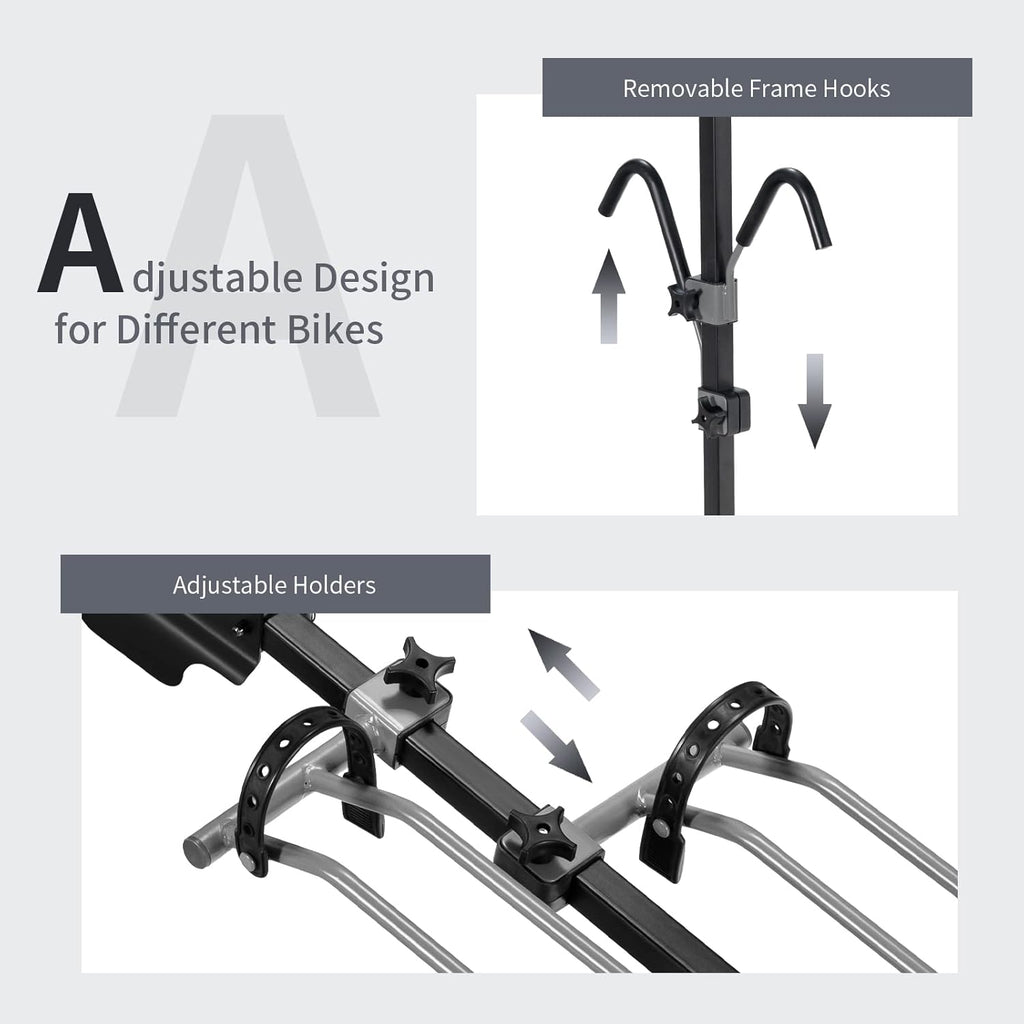 Folding 2-Bike Hitch Mount Bike Rack T970824