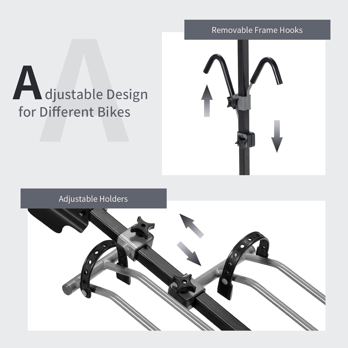 Folding 2-Bike Hitch Mount Bike Rack T970824