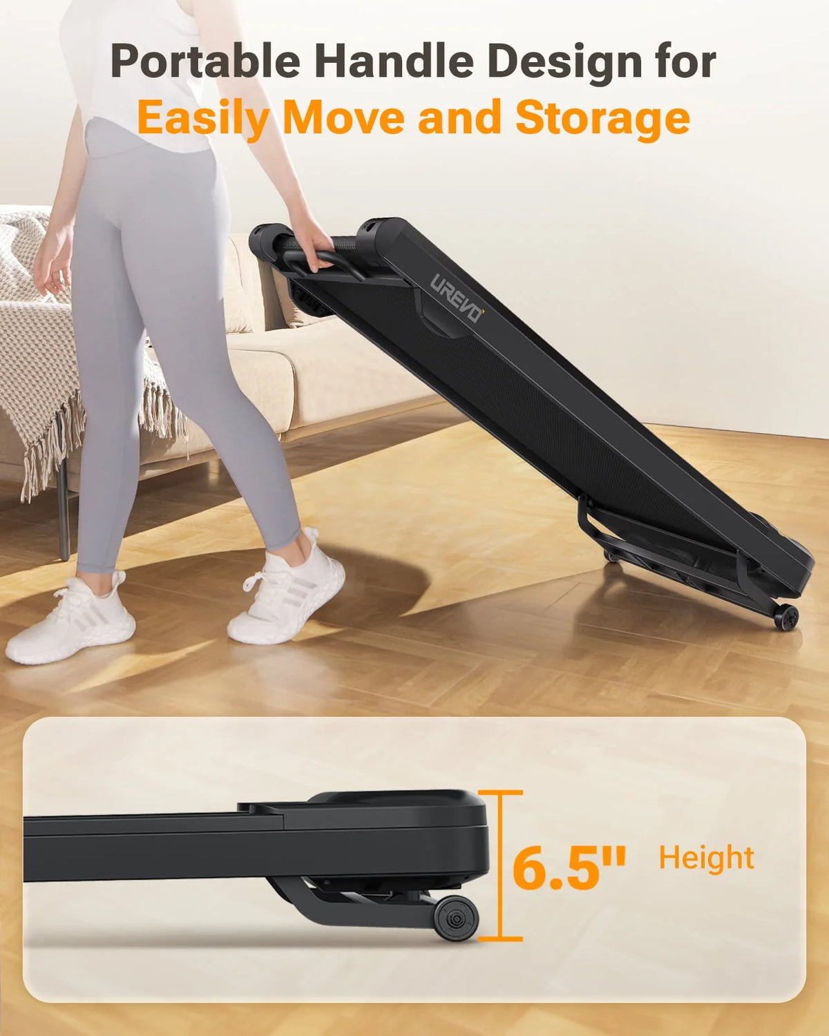 2 in 1 Under Desk Treadmill with Remote Control S151