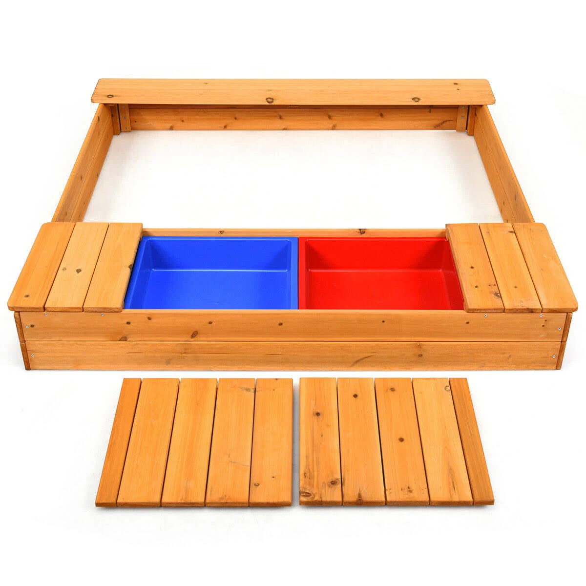 Kids Outdoor Cedar Sandbox H320