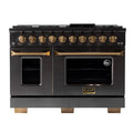 48 6.7 cu. ft. Propane Gas Range in Titanium Stainless Steel M213258